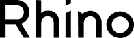 Rhino logo in black